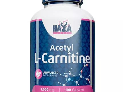 Haya Labs Acetyl L-Carnitine (karnitinas) 100 kaps.