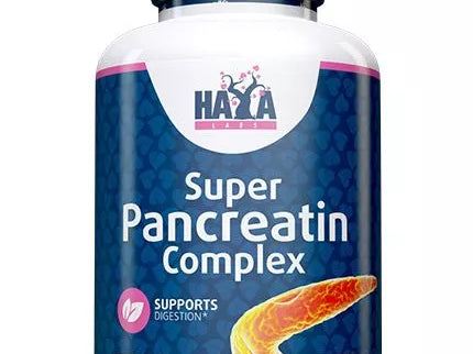 Haya Labs Super Pancreatin Complex (Pankreatino virškinimo fermentai) 100 kaps.