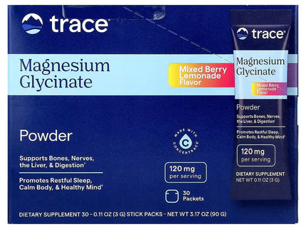 Trace Magnesium Glycinate Powder 30 pak. (Magnio glicinatas)