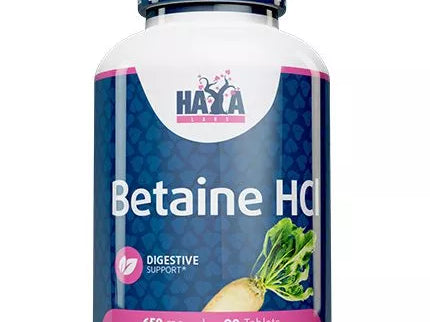 Haya Labs Betaine HCl 90 tabl. (Betaino hidrochloridas)