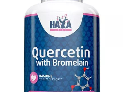 Haya Labs Quercetin with Bromelain (kvercetinas su bromelainu) 120 kaps.