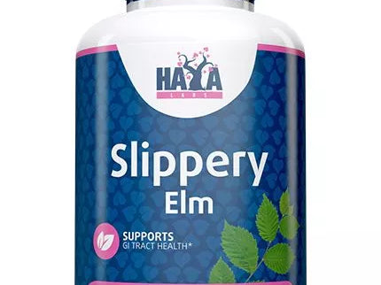Haya Labs Slippery Elm (raudonosios guobos žievės ekstraktas) 100 kaps.