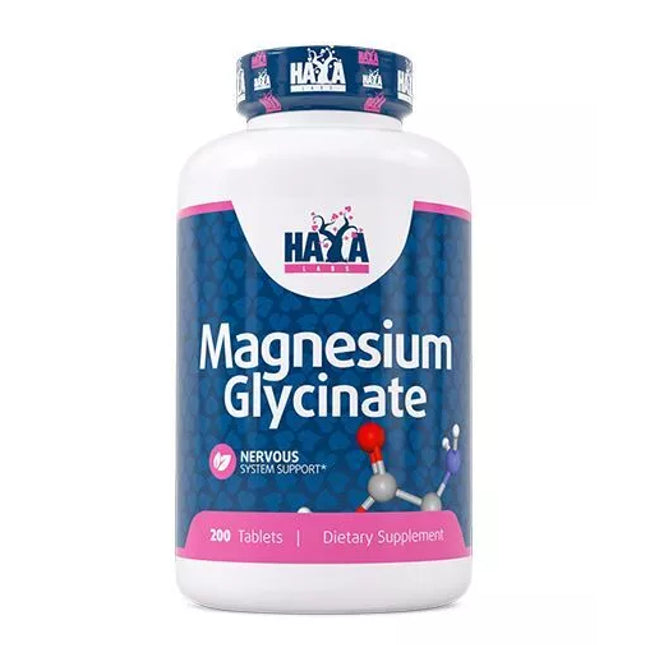Haya Labs Magnesium Glycinate 200 tabl. (magnio glicinatas)