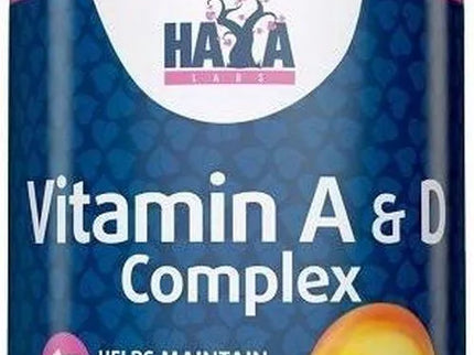 Haya Labs Vitamin A & D Complex 100 kaps. (vitamino A, D kompleksas)