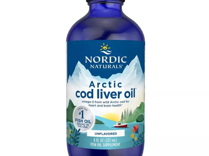 Nordic Naturals Arctic Cod Liver Oil (menkių kepenų aliejus) 237 ml.