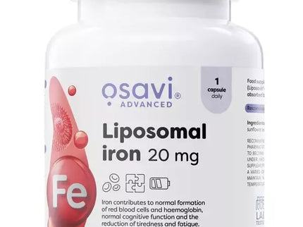 Osavi Liposomal Iron 60 kaps. (Liposominė geležis)