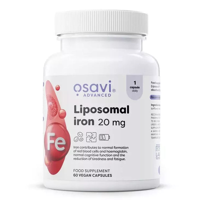 Osavi Liposomal Iron 60 kaps. (Liposominė geležis)