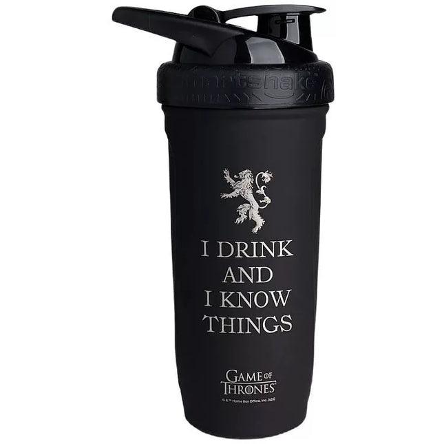 SmartShake Game Of Thrones I Drink And I Know Things Reforce Stainless Steel 900 ml.