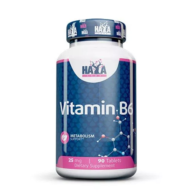 Haya Labs Vitamin B6 90 tab. (vitaminas B6)