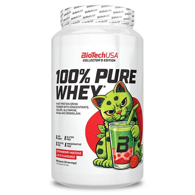 Biotech 100% Pure Whey Strawberry-Matcha Latte 900 g.