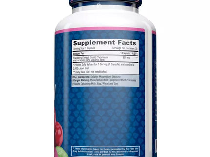 Haya Labs Cranberry Fruit (Spanguolių ekstraktas) 30 kaps.