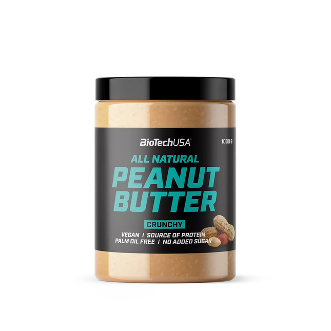 Biotech All Natural Peanut Butter, (žemės riešutų kremas) 1000 g