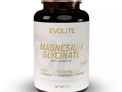 EvoLite Magnesium Glycinate + B6 150 kaps. (Magnio bisglicinatas)