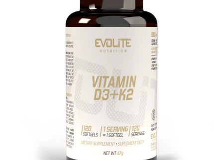 EvoLite Vitamin D3+K2 120 kaps. (Vitaminas d3 ir k2)