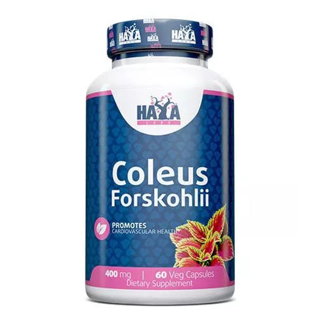 Haya Labs Coleus Forskohlii (Barzdotųjų cimbžiedų (coleus forskohlii) šaknų ekstraktas) 60 kaps.