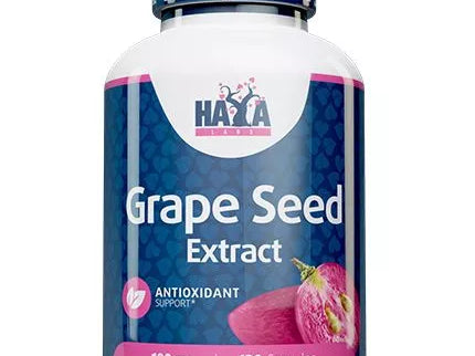 Haya Labs Grape seed Extract (Vynuogių kauliukų ekstraktas) 120 kaps.