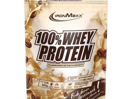 IronMaxx 100% Whey Protein 500 g. (Galioja iki: 2025.05.31)