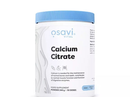 Osavi Calcium Citrate Powder 240 g. (kalcio citratas)