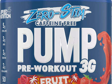 Applied Nutrition Pump 3G Zero Stim Caffeine Free Pre Workout 375 g.