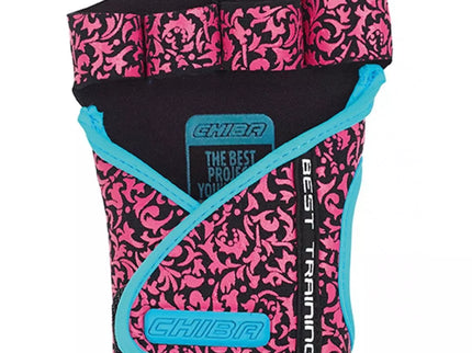 Chiba Lady Motivation Gloves 40936 (black/pink/turquoise) pirštinės