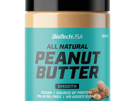 Biotech All Natural Peanut Butter, (žemės riešutų kremas) 1000 g