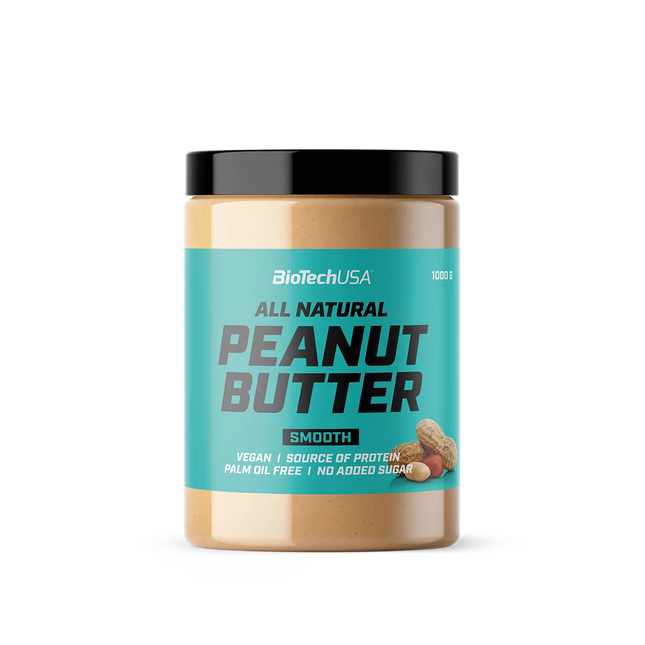 Biotech All Natural Peanut Butter, (žemės riešutų kremas) 1000 g