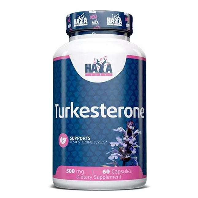 Haya Labs Turkesterone 60 kaps. (Ajuga turkestanica ekstraktas)
