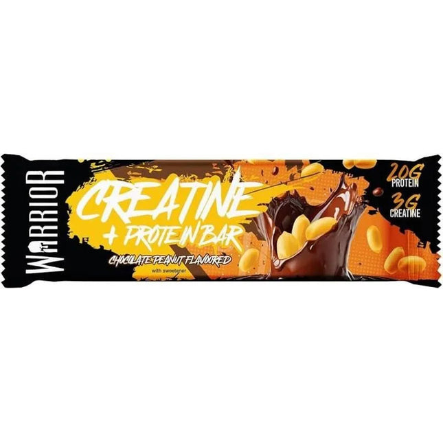 Warrior Creatine + Protein Bar Chocolate Peanut 75 g. Geriausias iki 2026-05-30